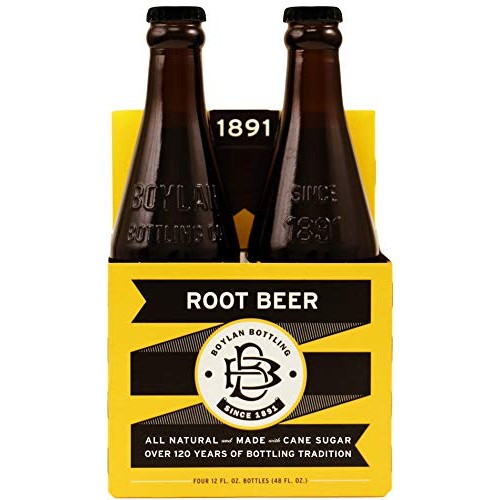 Boylan Bottling Natural Root Beer Soda, 12 Fluid Ounce - 24 Per