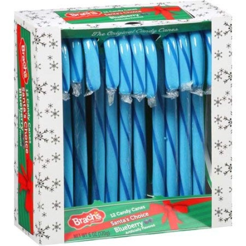 Brachs Blueberry Canes 12 Ct, 6 Oz. 1 Pack