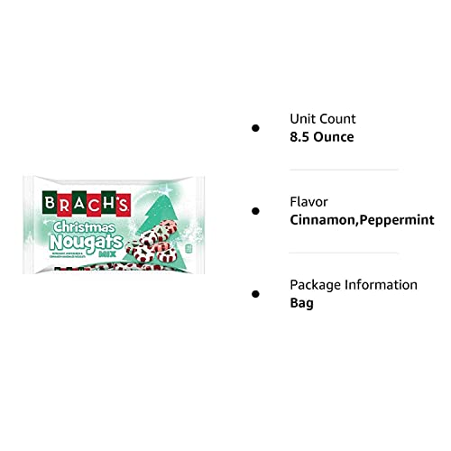 Brachs 1 bag Christmas Nougats Mix - Peppermint, Wintergreen,...