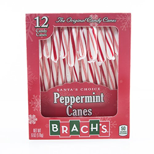 Brachs 12- 6Oz. Peppermint Candy Canes
