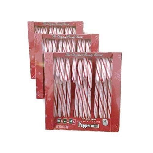 Brach's 12 Peppermint Candy Canes, 6 oz. (3 boxes
