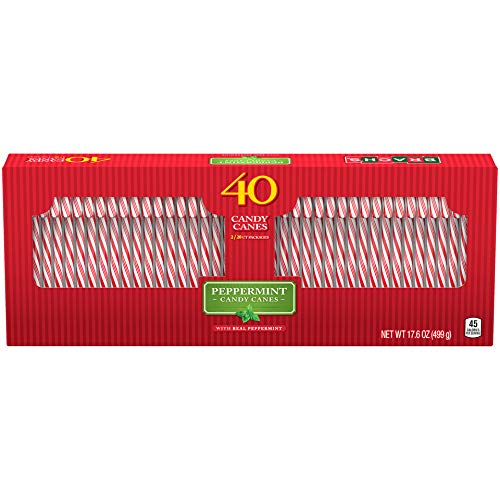 Brachs Bobs Red And White Candy Canes Peppermint, 40 Count Cane