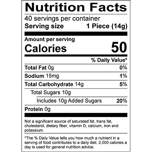 Brachs Bobs Red And White Candy Canes Peppermint, 40 Count Cane