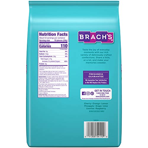 Brachs Classic Jelly Beans, Assorted Flavors, 3.38 Pound Bulk C