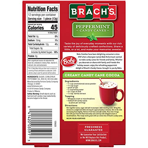 Brachs Red &Amp; White Mint Canes, 5.3 Oz