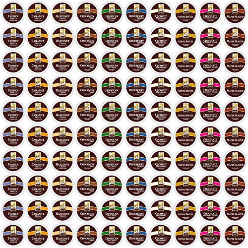 100Ct Flavored Variety Pack For Keurig K-Cups, 10 Assorted Flav