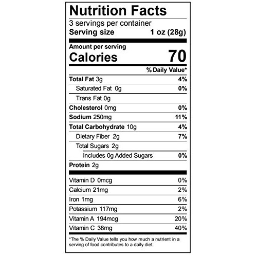 Brads Plant Based Organic Veggie Chips, Cheddar, 3 Count