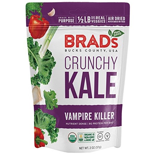 Brads Plant Based Organic Crunchy Kale, Vampire Killer, 3 Count