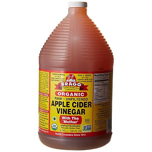 Organic Raw Apple Cider Vinegar Unfiltered Bragg 1 Gal 128Oz L