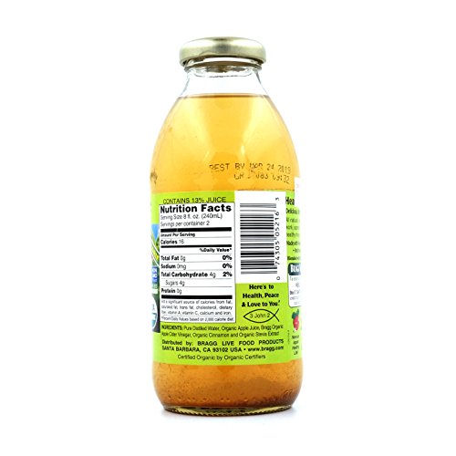 Bragg Apple Cider Vinegar Drink, Apple &Amp; Cinnamon, 16-Ounces Pa