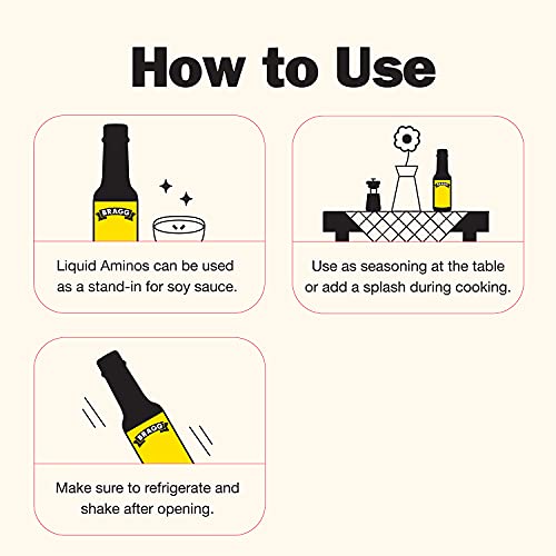 Bragg Coconut Aminos, All Purpose Seasoning, 10 Oz, 2 Pack