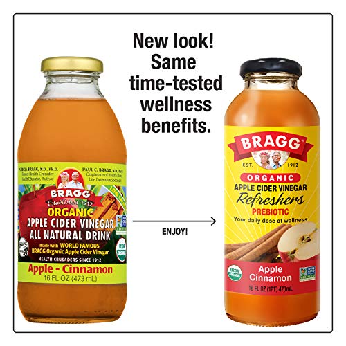 Bragg Organic Apple Cider Vinegar Beverage, Apple Cinnamon - 16O