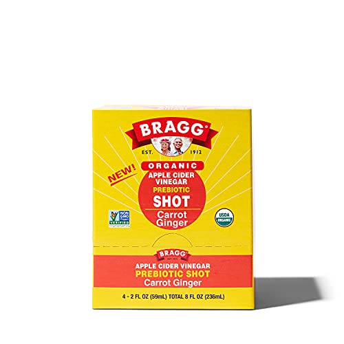 Bragg Organic Apple Cider Vinegar Shot With Carrot Ginger – 2 Oz