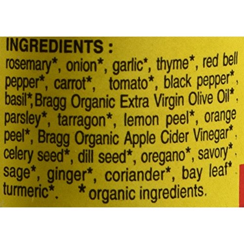 Bragg Organic Sprinkle Seasoning 1.50 Ounces 2 Units