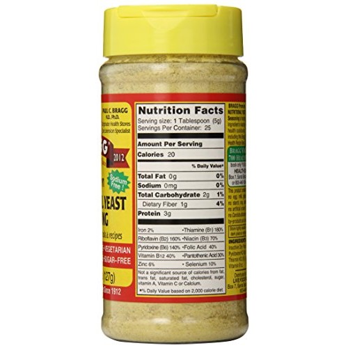 Bragg Premium Nutritional Yeast Seasoning 4.5 Ounce