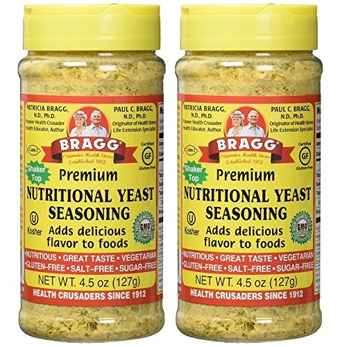 Bragg Premium Nutritional Yeast Seasoning Shaker Top, 4.5 Ounce,