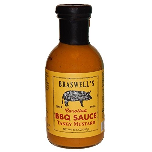 Braswell Sauce Barbeque Tangy Mustard, 13.5 oz