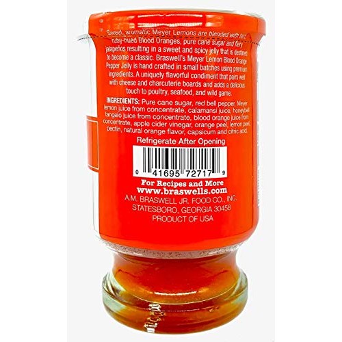 Braswells Country Classic Meyer Lemon Blood Orange Pepper Jelly...