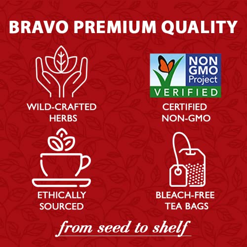 Bravo Tea Absolute White Mulberry Leaf Herbal Tea Caffeine Free,...