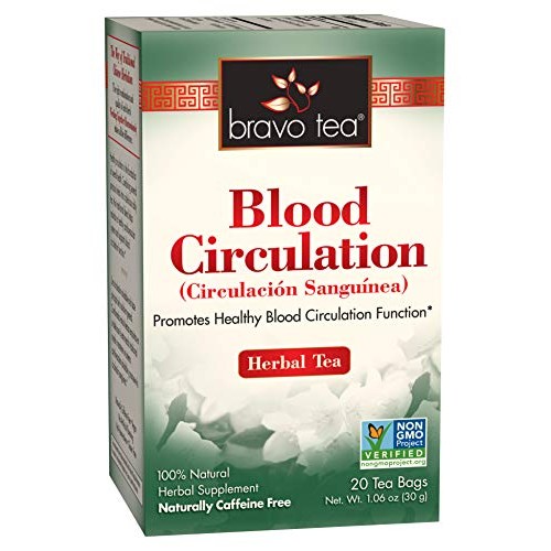 Bravo Tea, Blood Circulation Herbal Tea, Caffeine Free, 20 Tea Bags