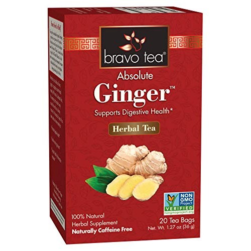 Bravo Tea, Ginger Tea, Caffeine Free, 20 Tea Bags