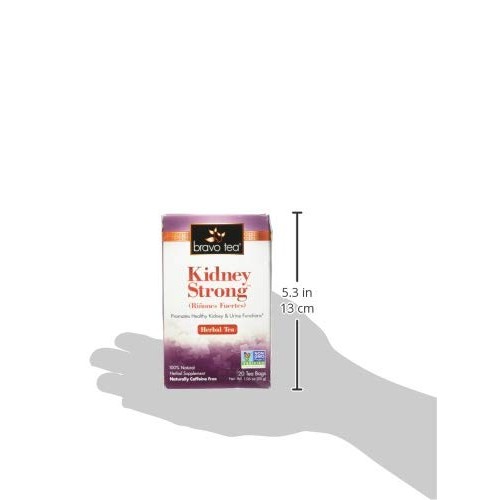 Bravo Tea, Kidney Strong Herbal Tea, Caffeine Free, 20 Tea Bags