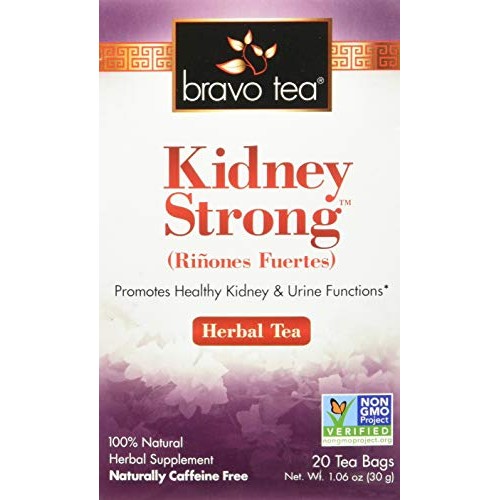 Bravo Tea, Kidney Strong Herbal Tea, Caffeine Free, 20 Tea Bags