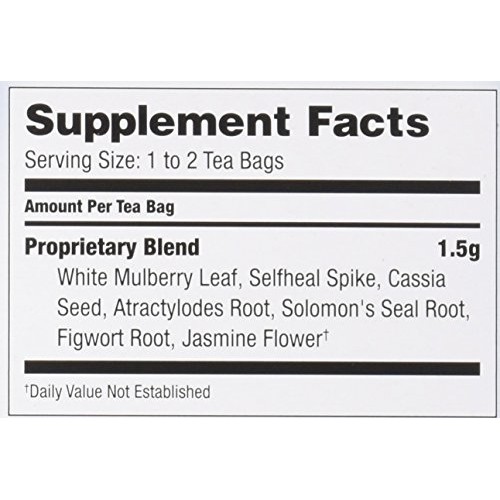 Bravo Tea, Sugar Level Blood Sugar Herbal Tea, Caffeine Free,