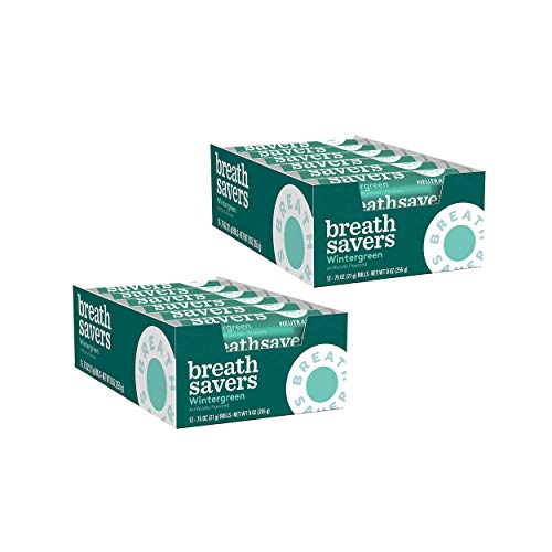 Breath Savers Sugar Free Mints, Wintergreen, 0.75 Ounce Roll Pa