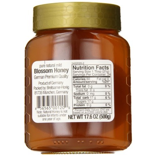 Breitsamer, Golden Selection Honey Jar, 17.6 Oz