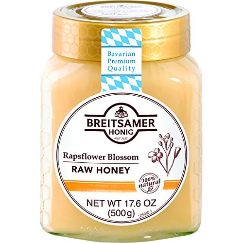 Breitsamer, Creamy Rapsflower Blossom Honey Jar, 17.6 Oz