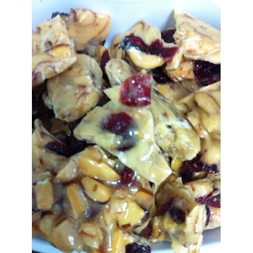 Almond Cranberry Crunch Brittle 8 Oz Bag