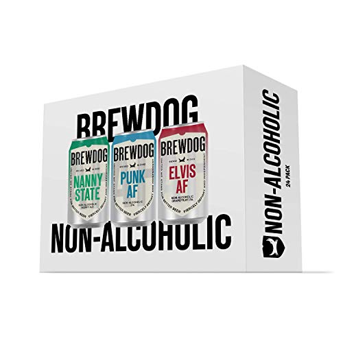 Brewdog 24 Mixed Af Pack | Non-Alcoholic | Includes Nanny Af, Pu