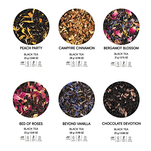 Brewix, Discover Bliss Tea Set | 6 Assorted Gourmet Black Teas |