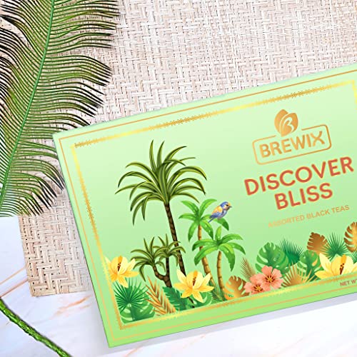 Brewix, Discover Bliss Tea Set | 6 Assorted Gourmet Black Teas |