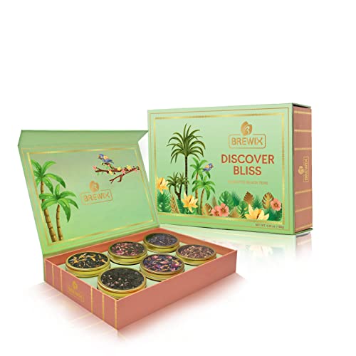 Brewix, Discover Bliss Tea Set | 6 Assorted Gourmet Black Teas |