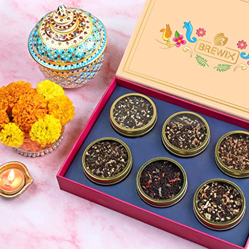 Brewix, Discover India Assorted Chai Tea Gift Set | Ginger Tea,