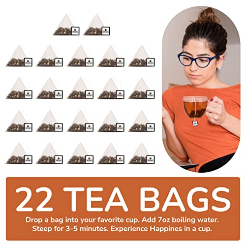 BREWIX, Masala Chai Tea Bags 22 Pyramid Tea Bags Strong, Robus...