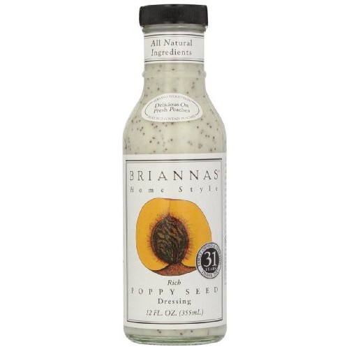 Briannas Poppy Seed Dressing, 12-Ounce Bottles Pack Of 6