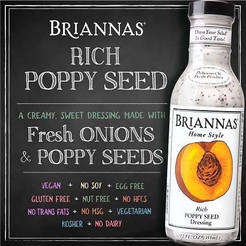 BRIANNAS Asiago Caesar & Rich Poppy Seed Dressing | Gluten-Free,...
