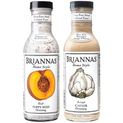 BRIANNAS Asiago Caesar & Rich Poppy Seed Dressing | Gluten-Free,...
