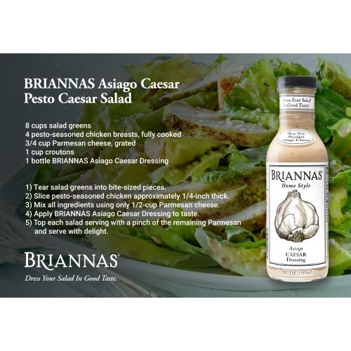 BRIANNAS Asiago Caesar Salad Dressing | Gluten Free, Nut Free, V...