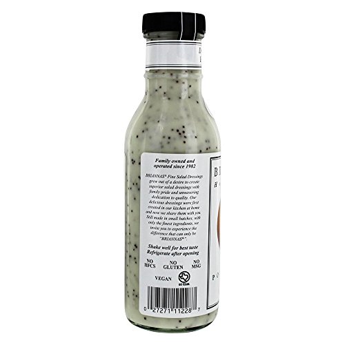 Briannas, Dressing Poppy Seed, 12 Fl Oz