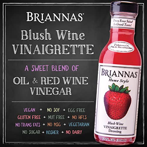 BRIANNAS Home Style Blush Wine Vinaigrette Salad Dressing | Glut...