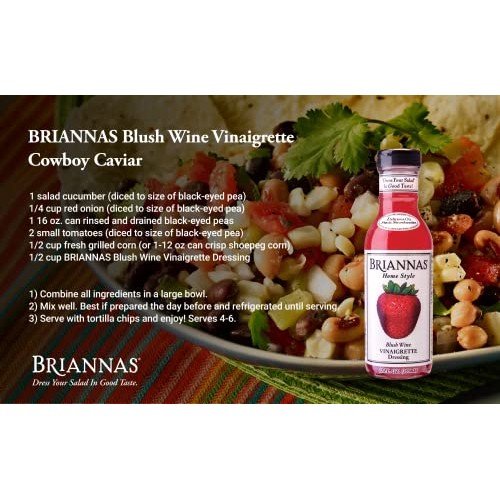 BRIANNAS Home Style Blush Wine Vinaigrette Salad Dressing | Glut...