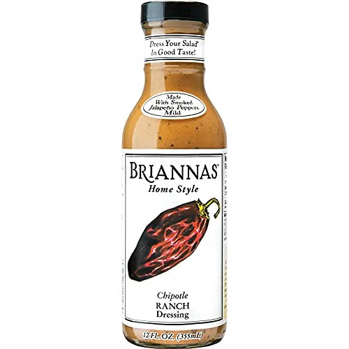 Briannas Home Style Chipotle Ranch Dressing, 12 Ounce Pack of 6