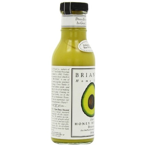 Briannas Honey Mustard Dijon Dressing, 12-Ounce Bottles Pack O