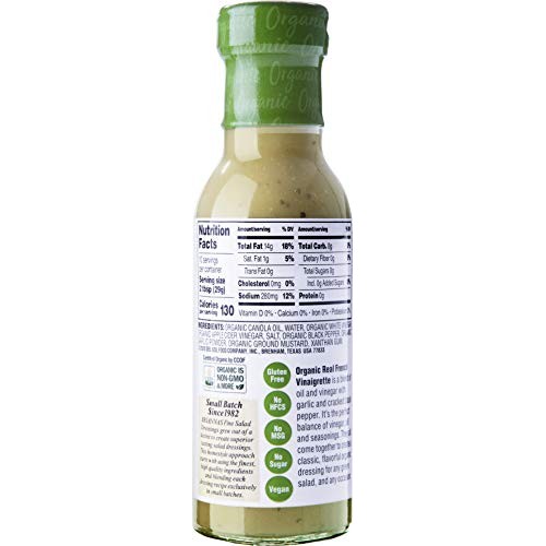 Briannas Organic French Vinaigrette Dressing, 10 FZ