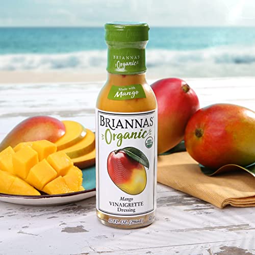 BRIANNAS Organic Variety 3 Pack: Organic Mango Vinaigrette, Orga...
