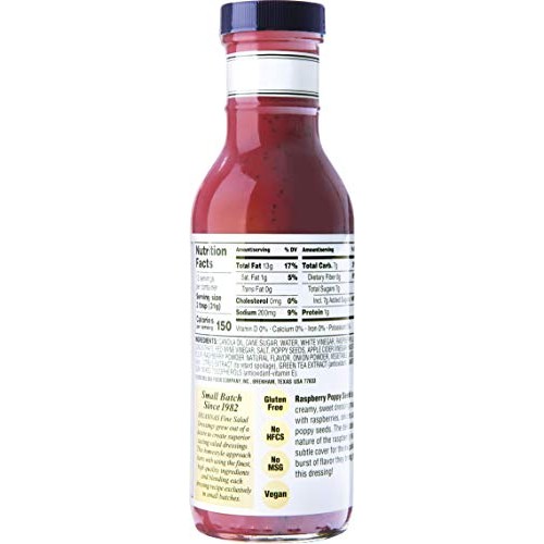 Briannas, Poppy Seed Dressing, Raspberry, Home Style , 12 Ounce